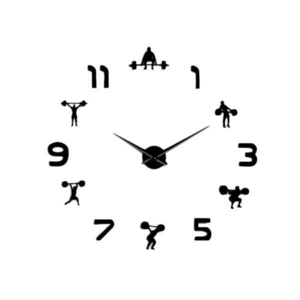 Reloj de pared 3D tema fitness