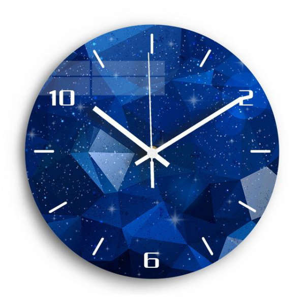 Reloj de pared silencioso diseño galaxia