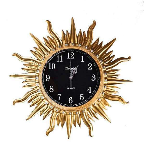 Reloj de pared grande diseño sol