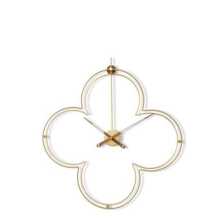 Reloj de pared metálico diseño geométrico