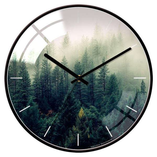 Reloj de pared moderno diseño botánico