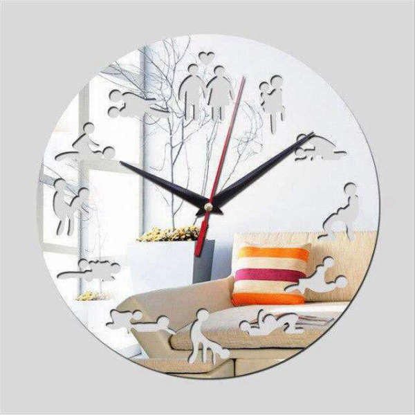 Reloj de pared diseño Kamasutra moderno