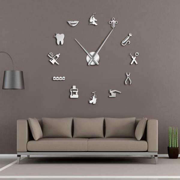 Reloj de pared 3D clínica dental