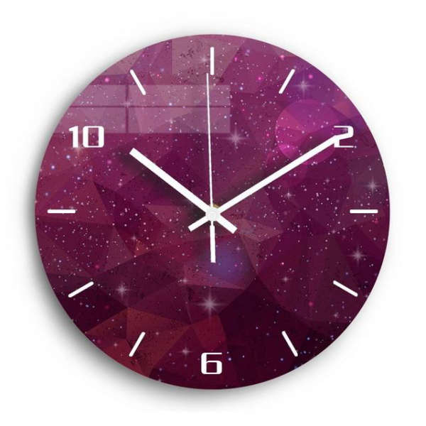 Reloj de pared silencioso diseño galaxia