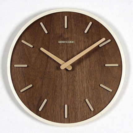 Reloj de pared de madera estilo japonés