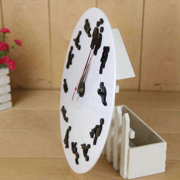 Reloj de pared clásico diseño Kamasutra