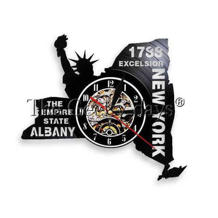 Reloj de pared LED mapa Nueva York