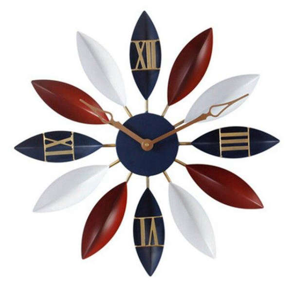 Reloj de pared grande diseño floral