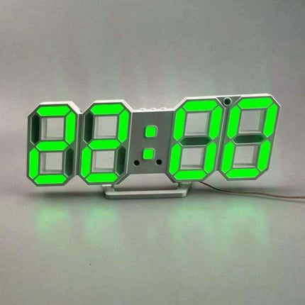 Reloj de pared digital 3D con cable