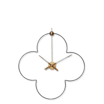 Reloj de pared metálico diseño geométrico