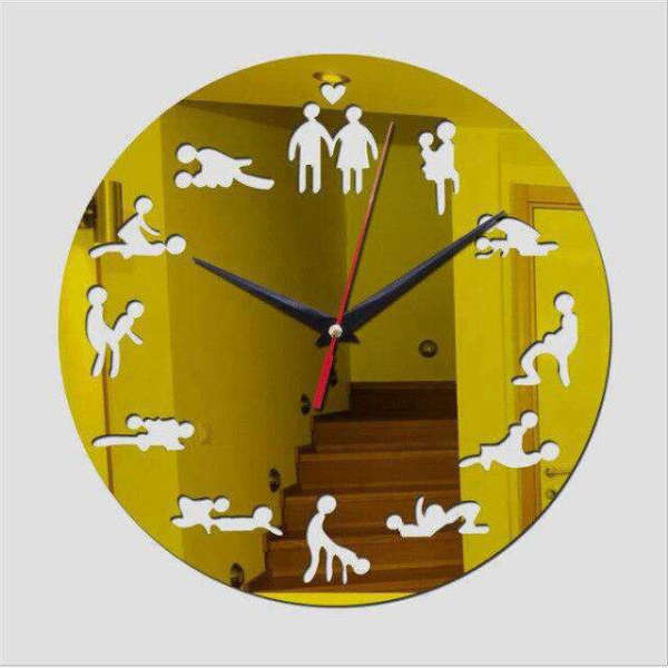 Reloj de pared diseño Kamasutra moderno