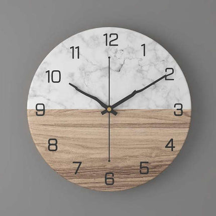 Reloj de pared diseño efecto mármol