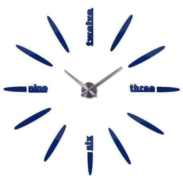 Reloj de pared adhesivo grande DIY