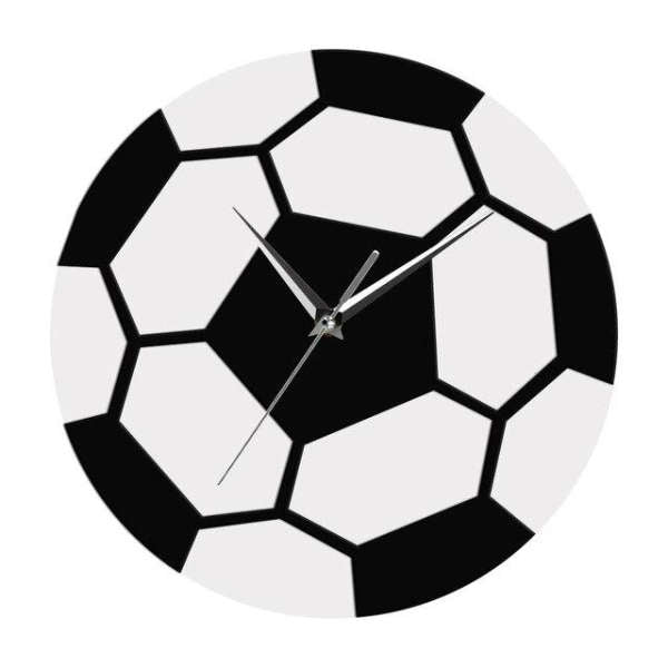 Reloj de pared redondo con diseño fútbol