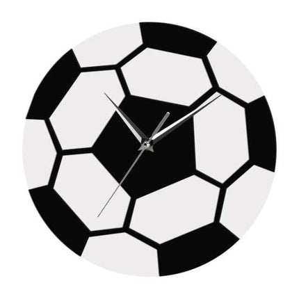 Reloj de pared redondo con diseño fútbol