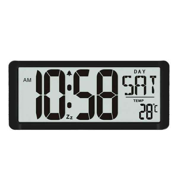 Reloj digital LCD con fecha y día