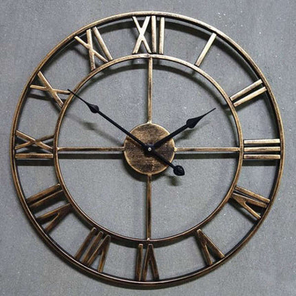 Reloj de pared gigante estilo industrial