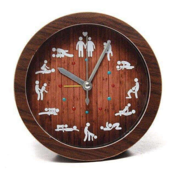 Reloj de pared Kamasutra de madera