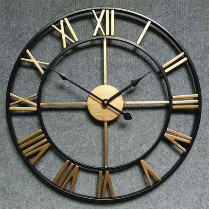 Reloj de pared gigante estilo industrial