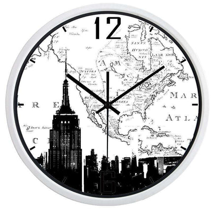 Reloj de pared mapa Nueva York