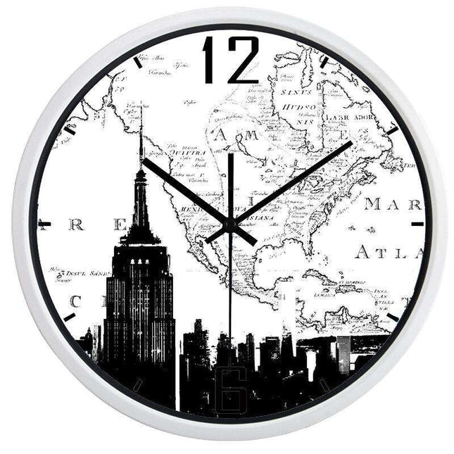 Reloj de pared mapa Nueva York