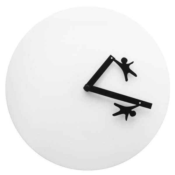 Reloj de pared divertido manecillas con personas