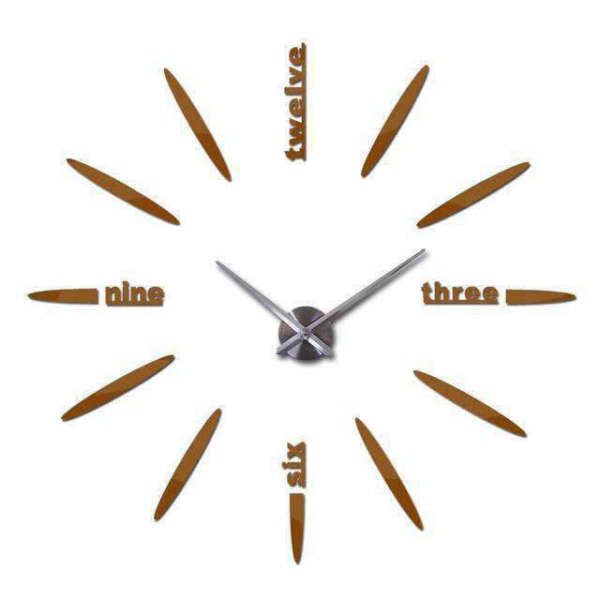 Reloj de pared adhesivo grande DIY
