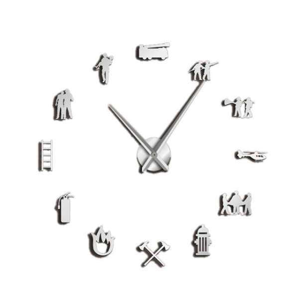 Reloj de pared adhesivo equipo rescate