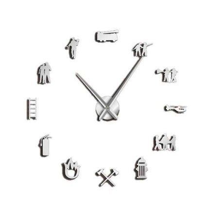 Reloj de pared adhesivo equipo rescate