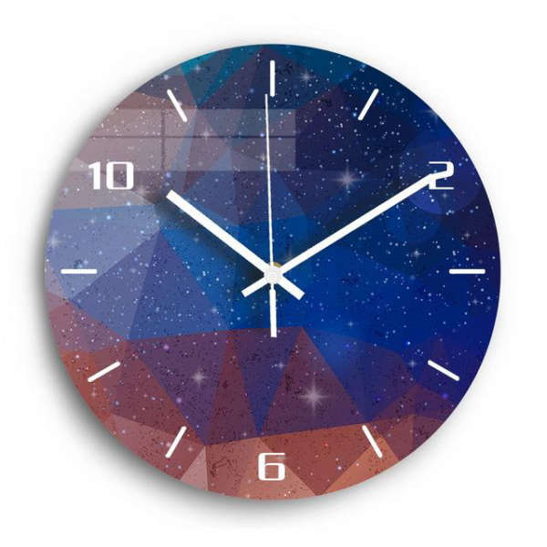 Reloj de pared silencioso diseño galaxia
