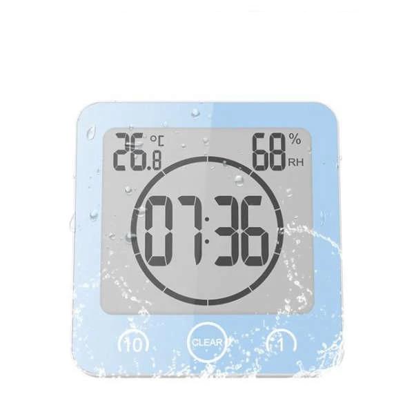 Reloj digital para baño resistente al agua