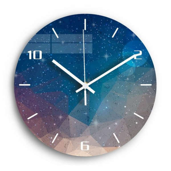 Reloj de pared silencioso diseño galaxia
