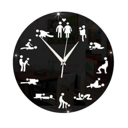 Reloj de pared espejo tema Kamasutra