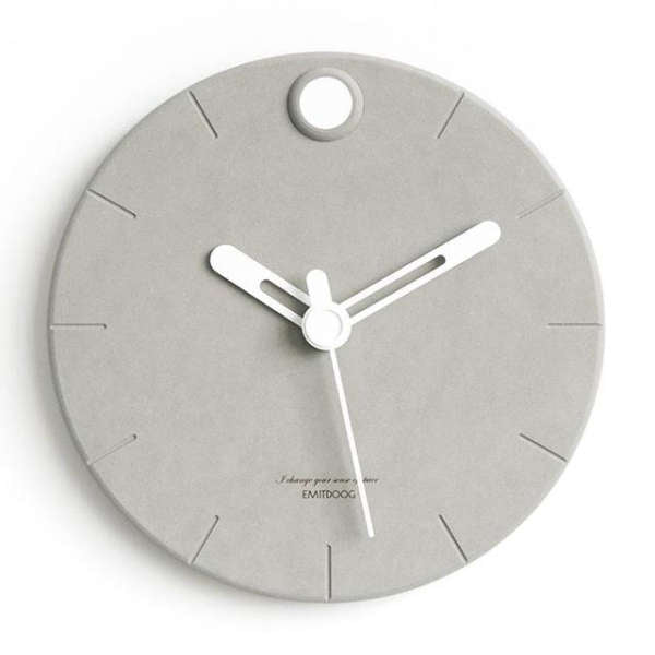 Reloj de pared moderno efecto cemento