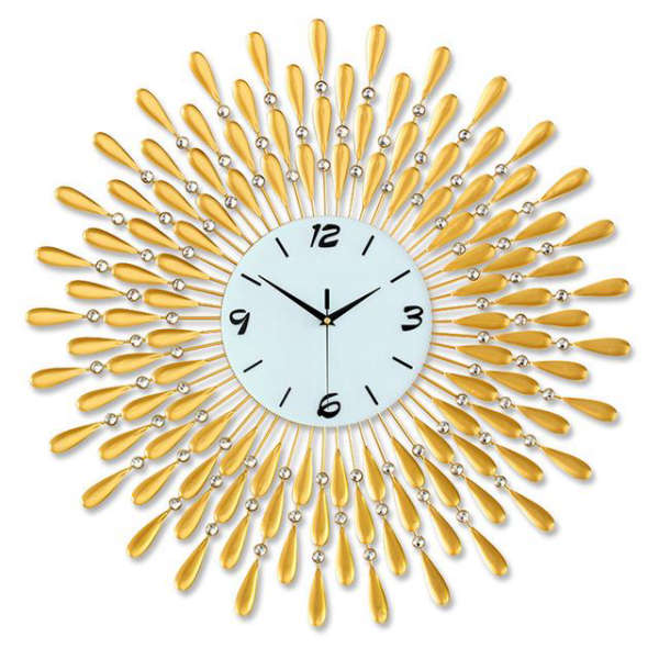 Reloj de pared grande rayos solares