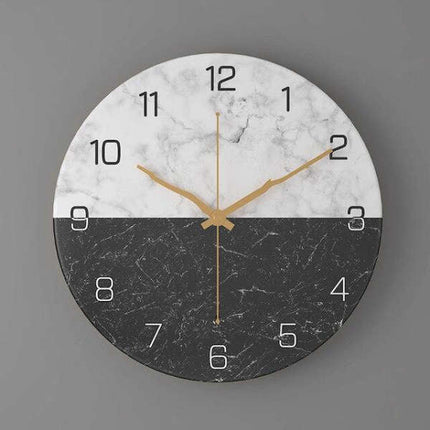 Reloj de pared diseño efecto mármol