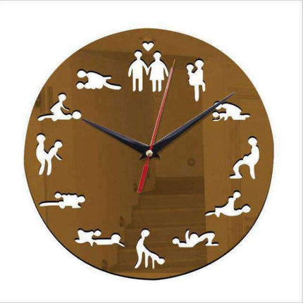 Reloj de pared diseño Kamasutra moderno
