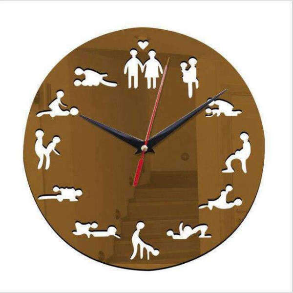 Reloj de pared diseño Kamasutra moderno