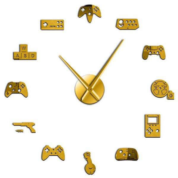 Reloj de pared adhesivo gaming retro