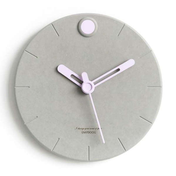 Reloj de pared moderno efecto cemento