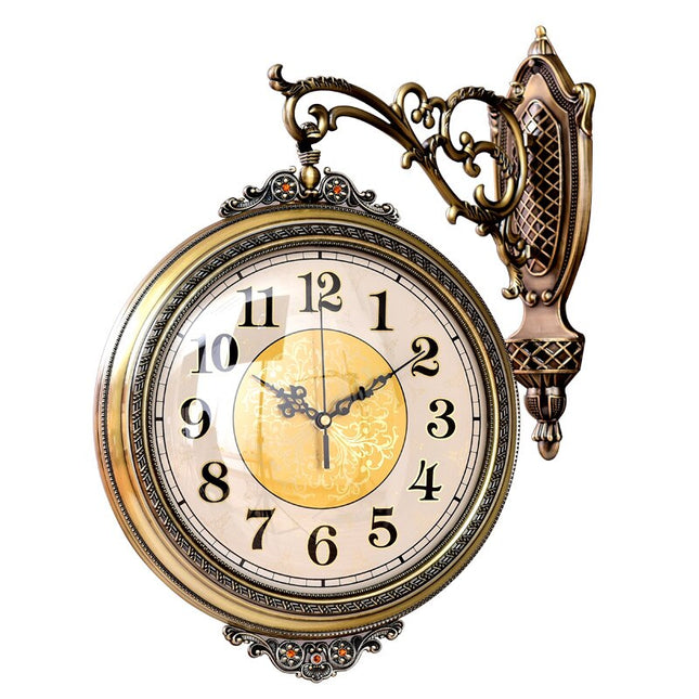 Reloj de pared tipo estación antiguo