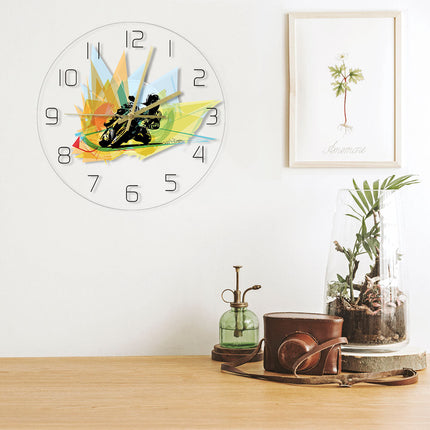 Reloj de pared LED para aficionados MotoGP