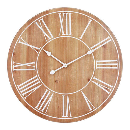 Reloj de pared vintage imitación madera