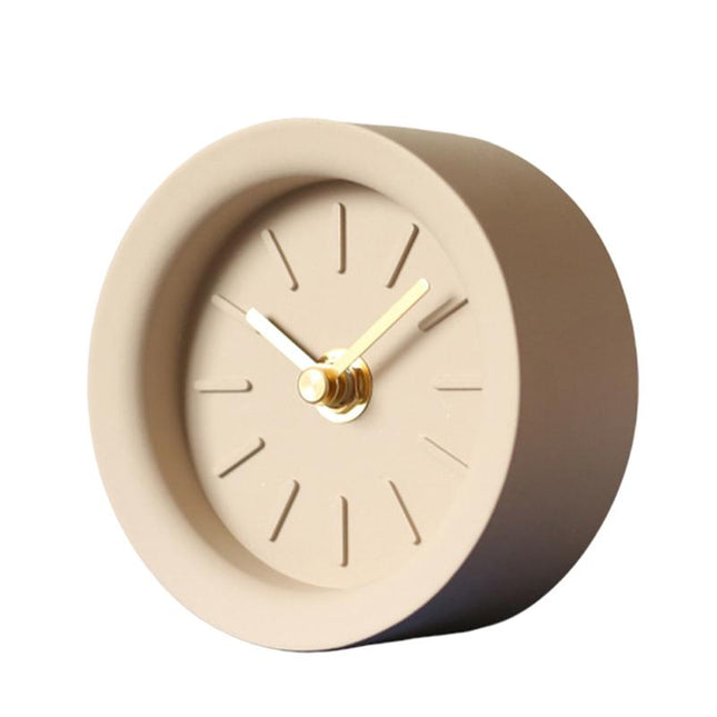 Reloj de mesa de cemento minimalista