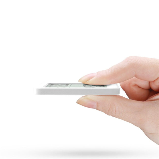 Reloj de mesa digital blanco