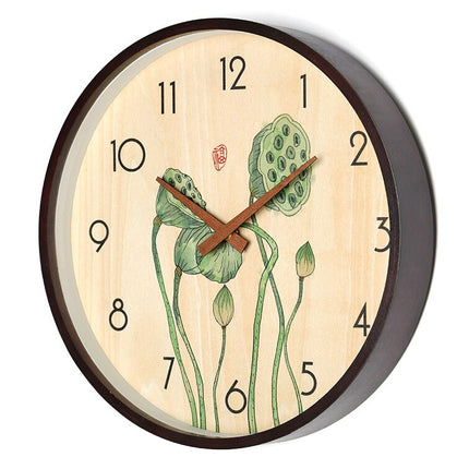 Reloj de pared madera diseño bambú