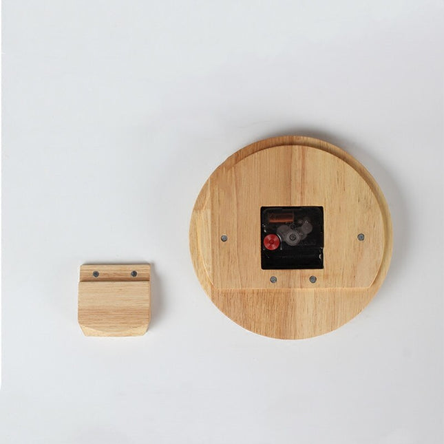 Reloj de sobremesa madera sin números