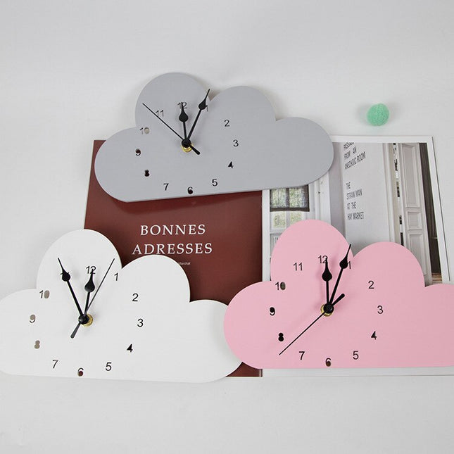 Reloj de pared infantil forma nube