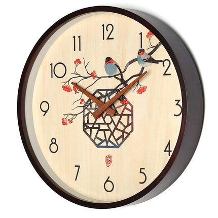 Reloj de pared madera diseño bambú