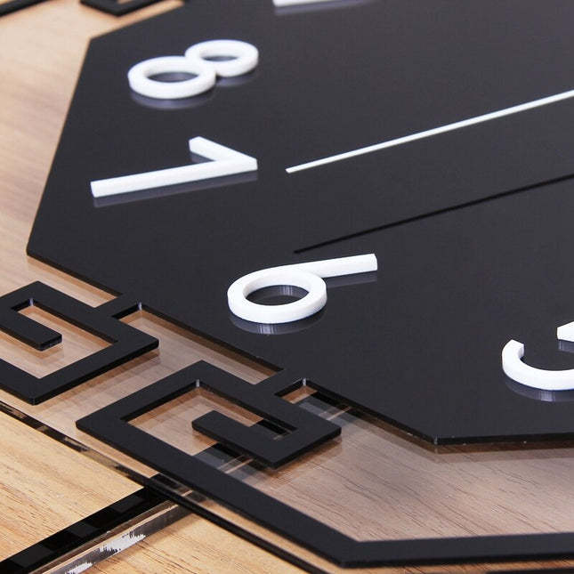 Reloj de pared octagonal diseño asiático